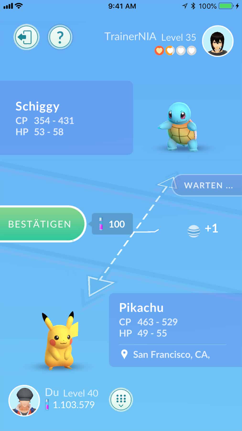 Pokemon GO Tausch